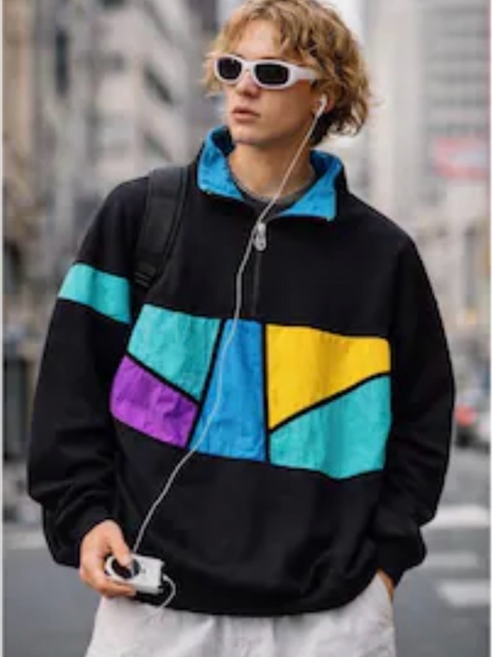 Lavon by Cheerful Corp Vintage 80's Pullover Half Zip Jacket